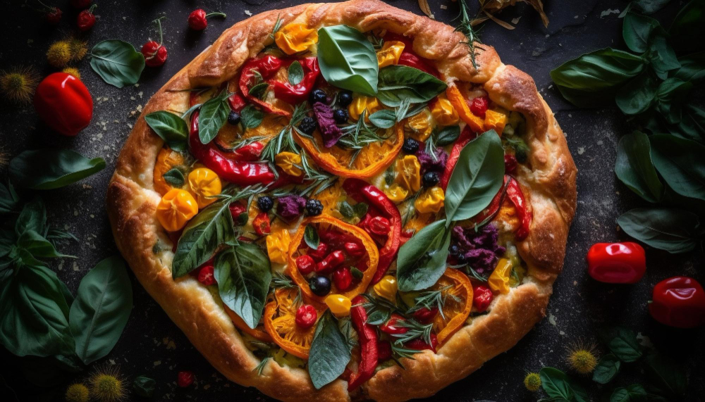 Cuisine anti-gaspi - pizza colorée