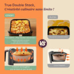 Airfryer Cosori Turbo Tower Pro Smart Chef Edition 10,8L avec revêtement céramique