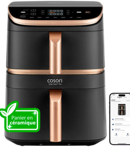 Airfryer Cosori Turbo Tower Pro Smart Chef Edition 10,8L avec revêtement céramique