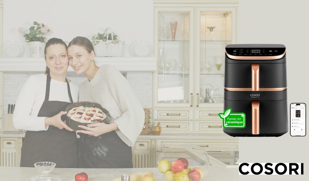 Airfryer Cosori Turbo Tower Pro Smart Chef Edition 10,8L avec revêtement céramique