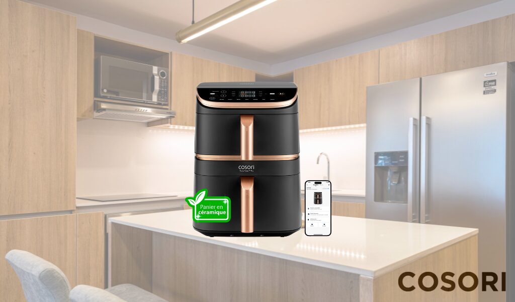 Airfryer Cosori Turbo Tower Pro Smart Chef Edition 10,8L avec revêtement céramique