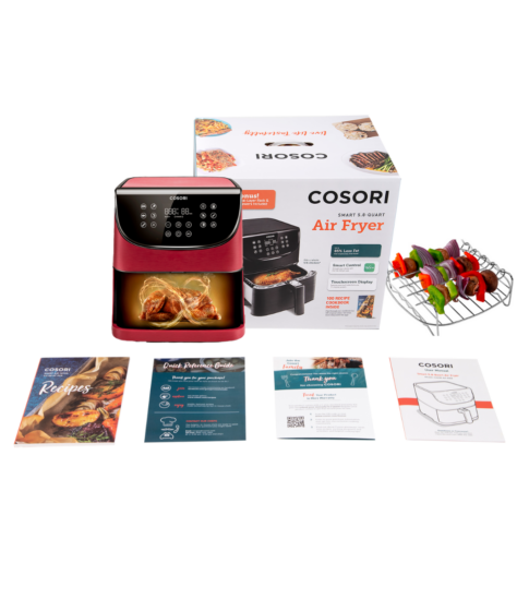 Freidora sin aceite Cosori Premium Chef Edition con 11 modos de cocción +  Libro de recetas exclusivo